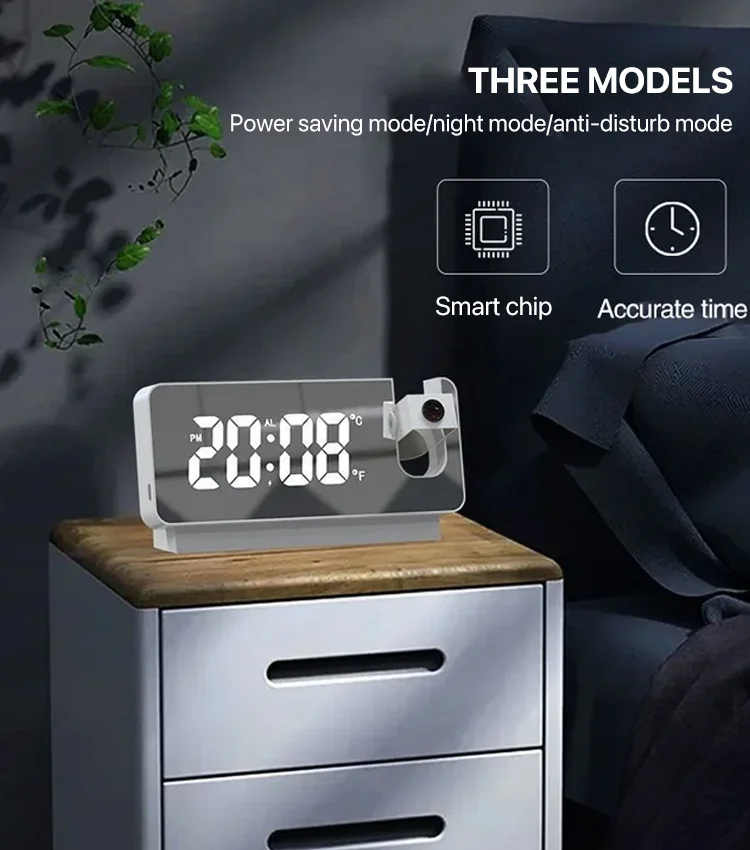 "Mirror Projection Alarm Clock "